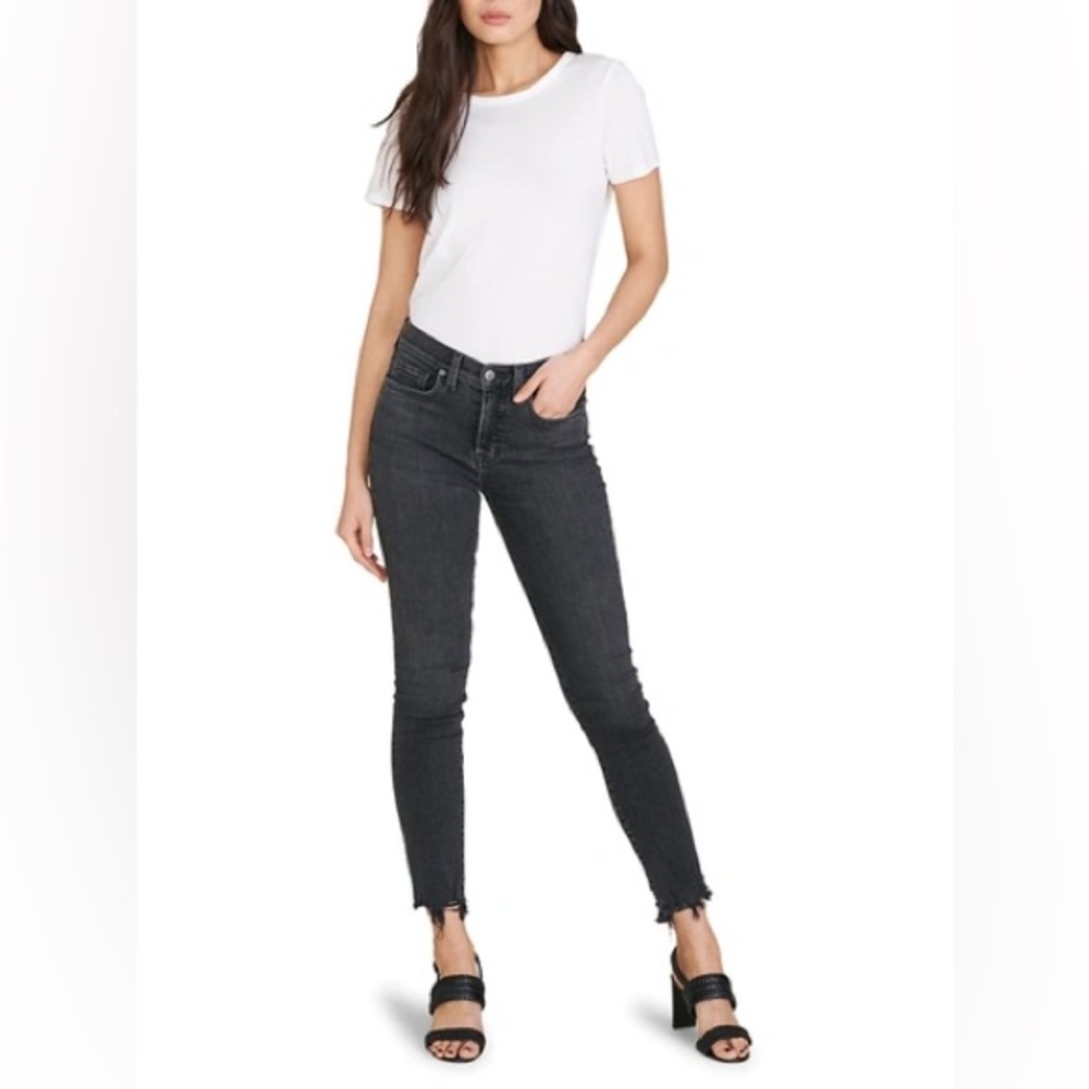 Veronica Beard Emma Skinny Mid-rise Washed Onyx Sz 27